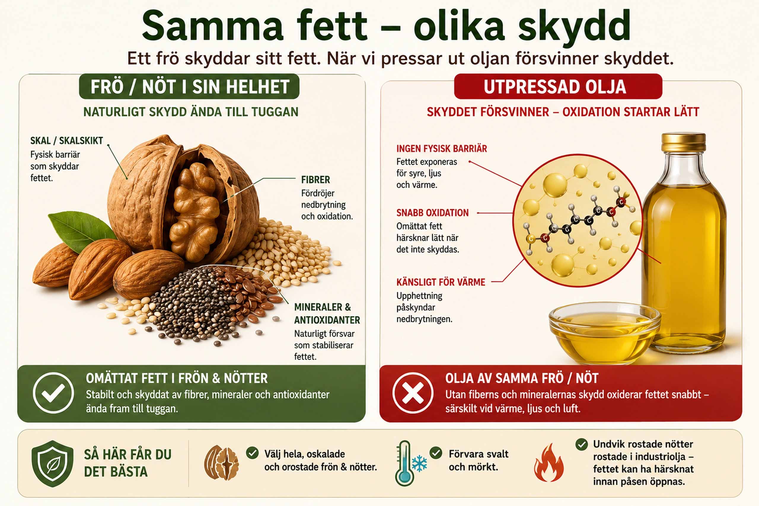 Är mättat fett bra? Lär dig allt om fett Pressad olja fett olika