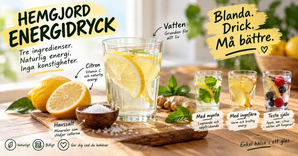 Energidryck recept
